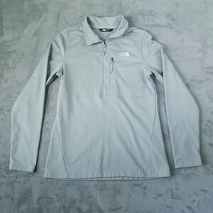North Face 1/2 Zip Pullover Sweater Womens Gray Size Small Long Sleeve